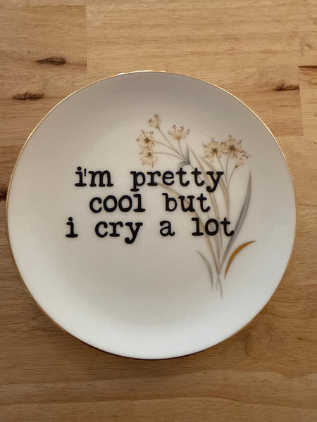 pretty cool but i cry plate