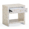 natural mother of pearl inlaid nightstand