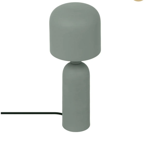 green mushroom table lamp
