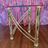 vintage golden mid century modern side table