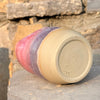 pink ceramic bubble cup with straw
