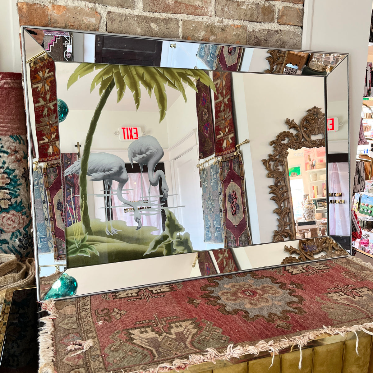 1950’s turner print mirror {pick up only}