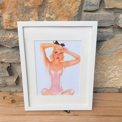 framed original pinup artwork no. 3