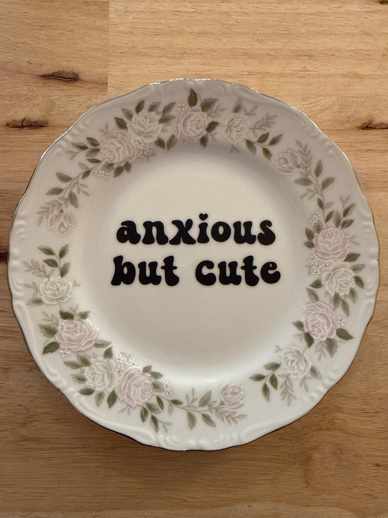 anxious but cute plate