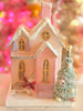 frosted pink cottage holiday house