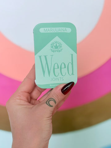 weed joints stash tin