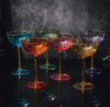 assorted colored coupe {set of 6}