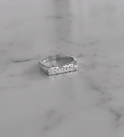 butter ring {sterling silver}