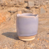 handcrafted periwinkle scalloped cup set of 4