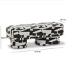 black & white jacquard bench {shipping not available}