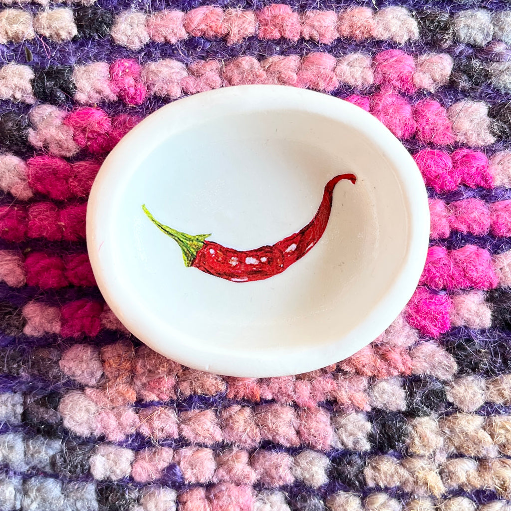 chili pepper trinket dish