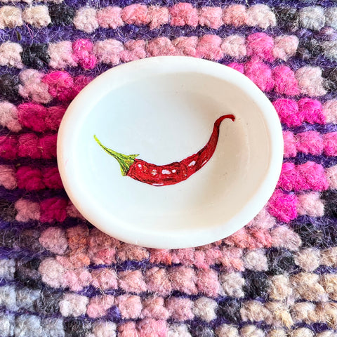 chili pepper trinket dish