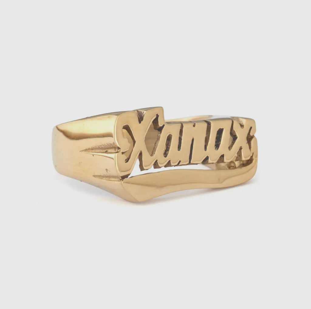 xanax ring {brass}