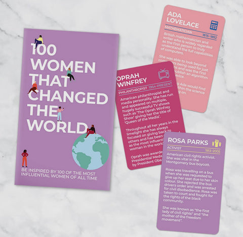100 women that changed the world card pack