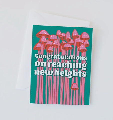 congratulations on reaching new heights card