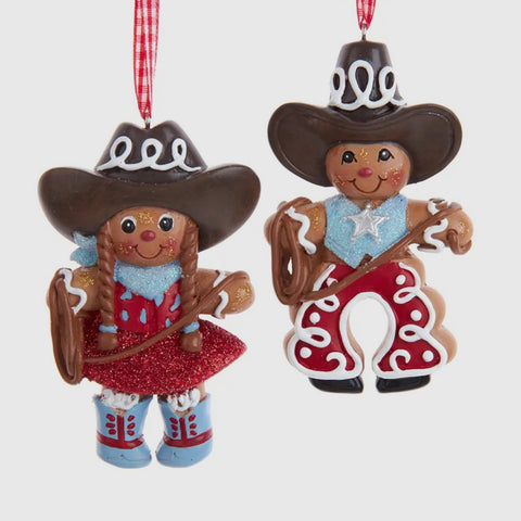 gingerbread cowboy ornament