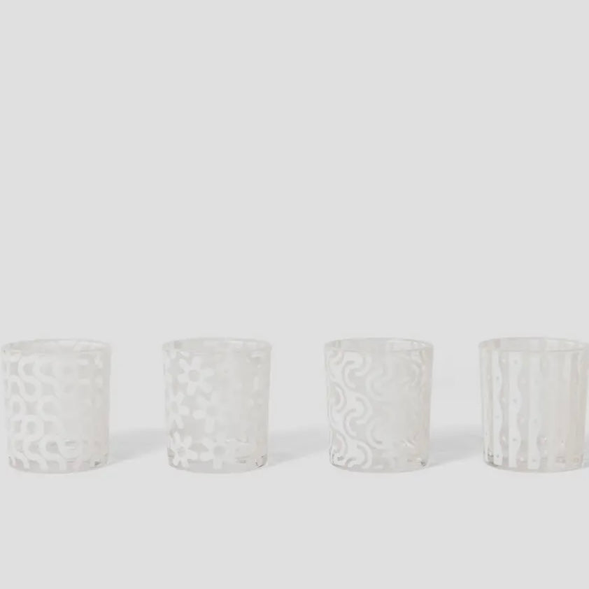 groovy glasses {set of 4}