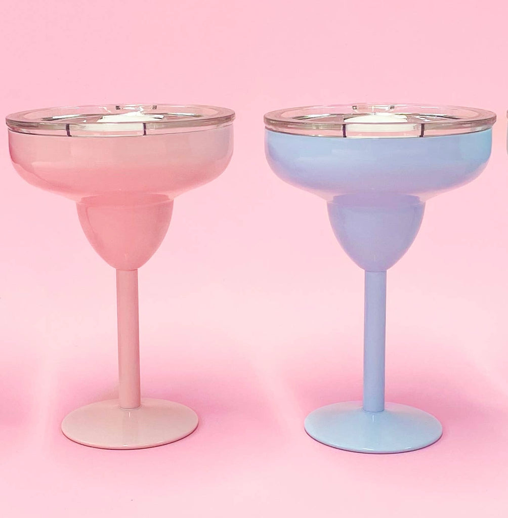 margarita glass {tumbler} w/ lid