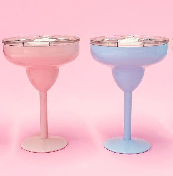 margarita glass {tumbler} w/ lid