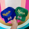 nashville! now that's country trucker hat
