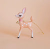 retro deer fawn ornament