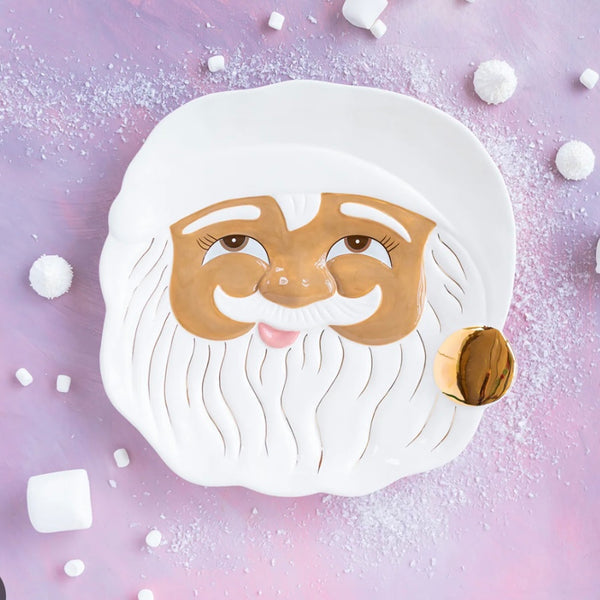 santa cookie platter