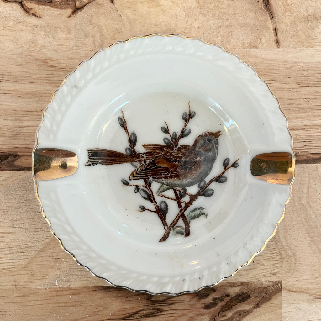 vintage porcelain bird trinket dish/ashtray #4