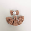 labubu khaki designer dress and bow