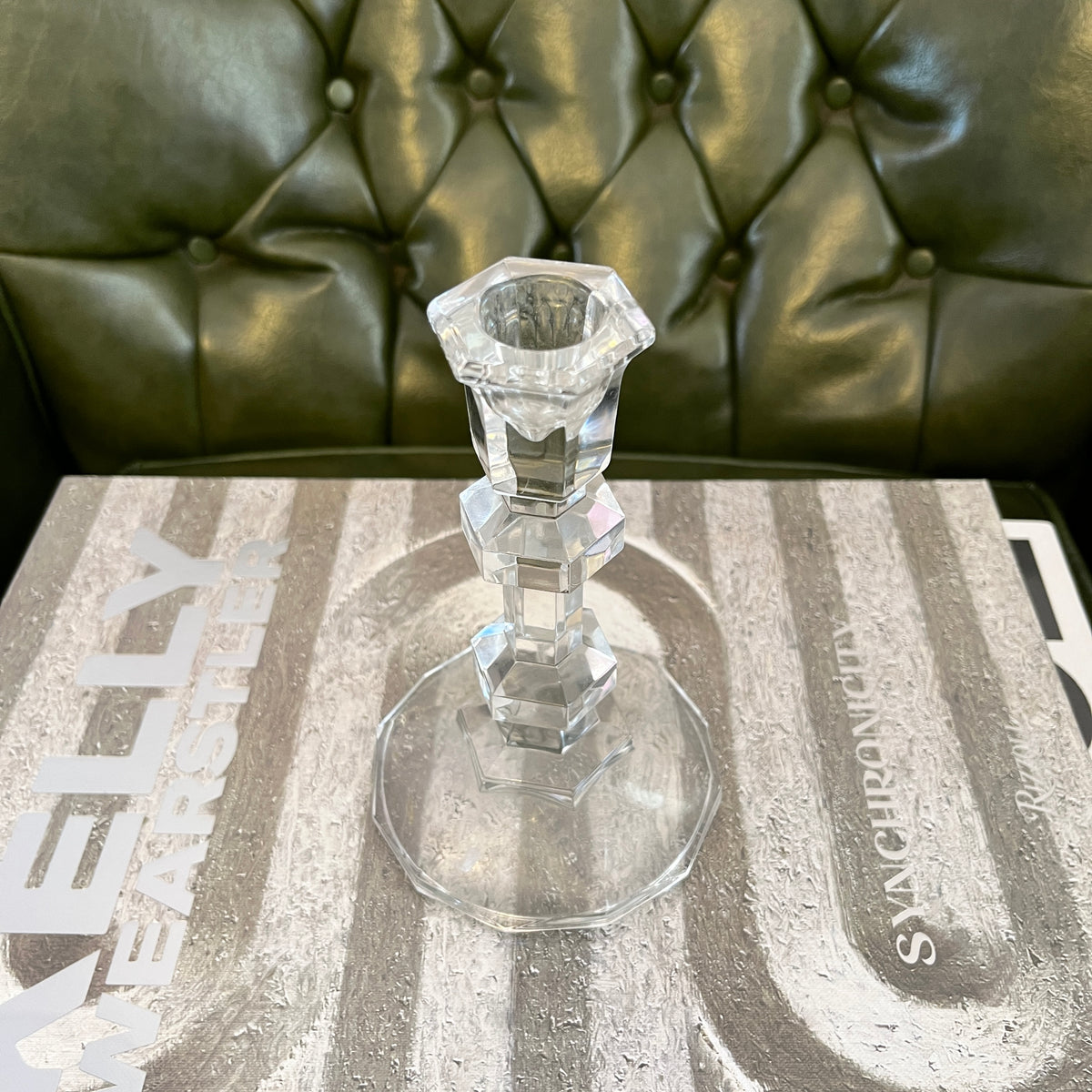 crystal candle holder