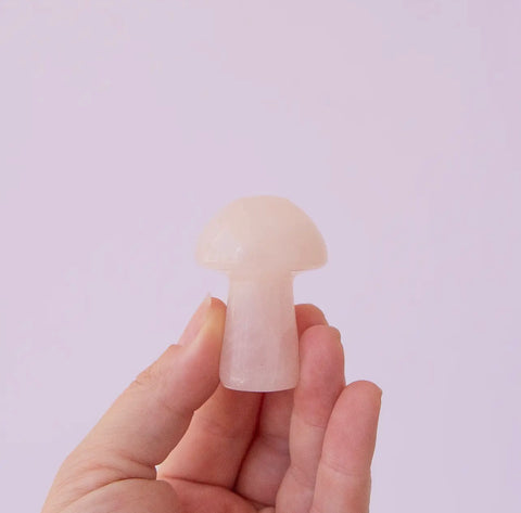 rose quartz mushroom