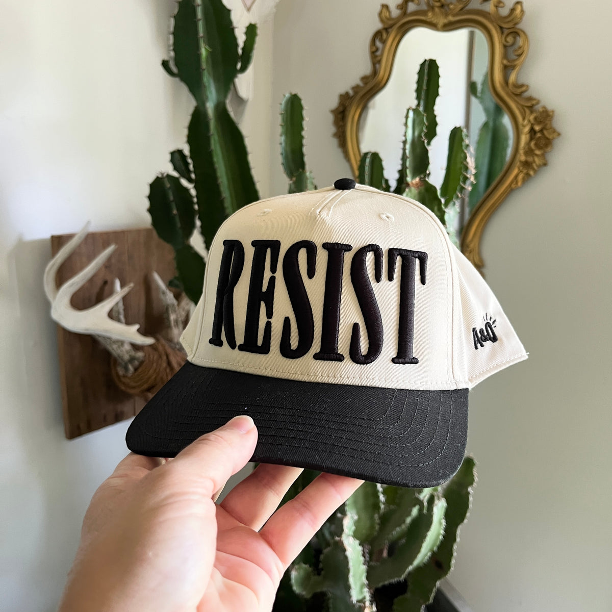 resist two tone trucker hat