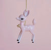 retro deer fawn ornament