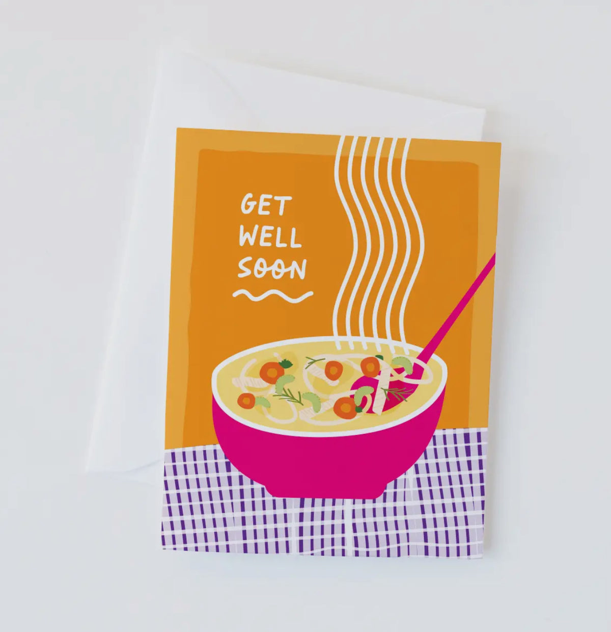 get well soon {soup} card