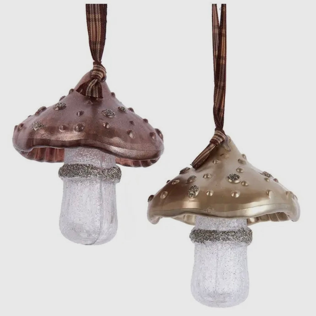 brown mushroom ornament