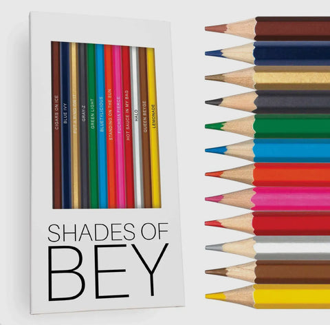shades of bey color pencils