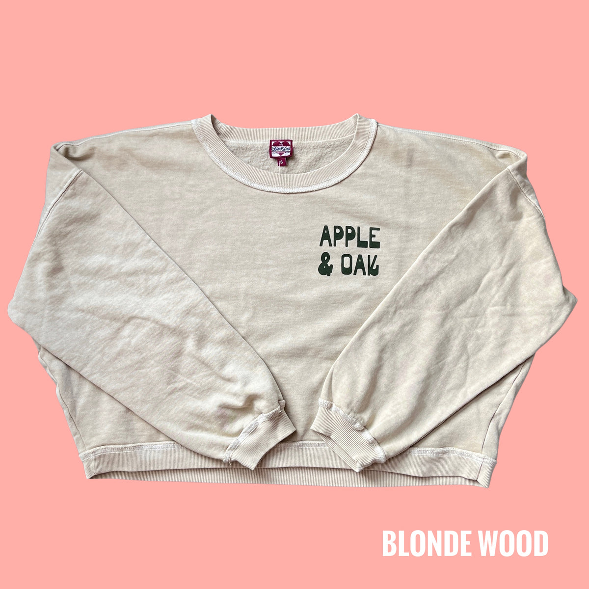 a&o mushroom cozy cropped crew