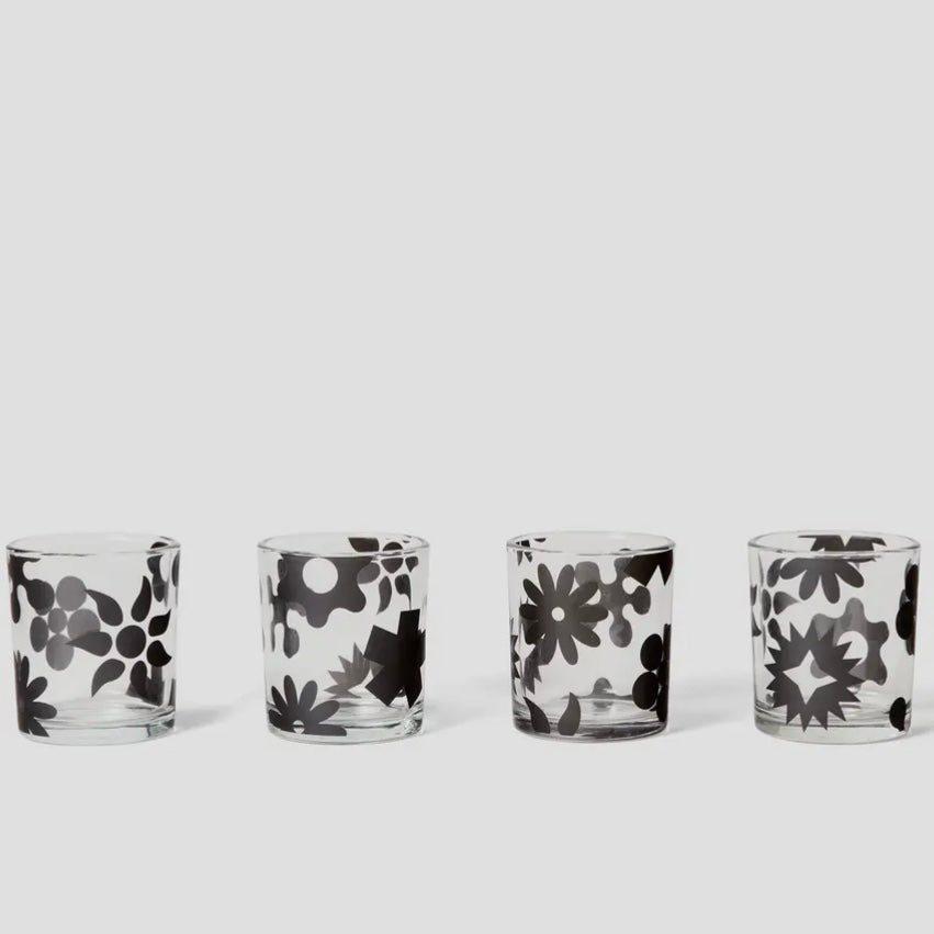 groovy glasses {set of 4}