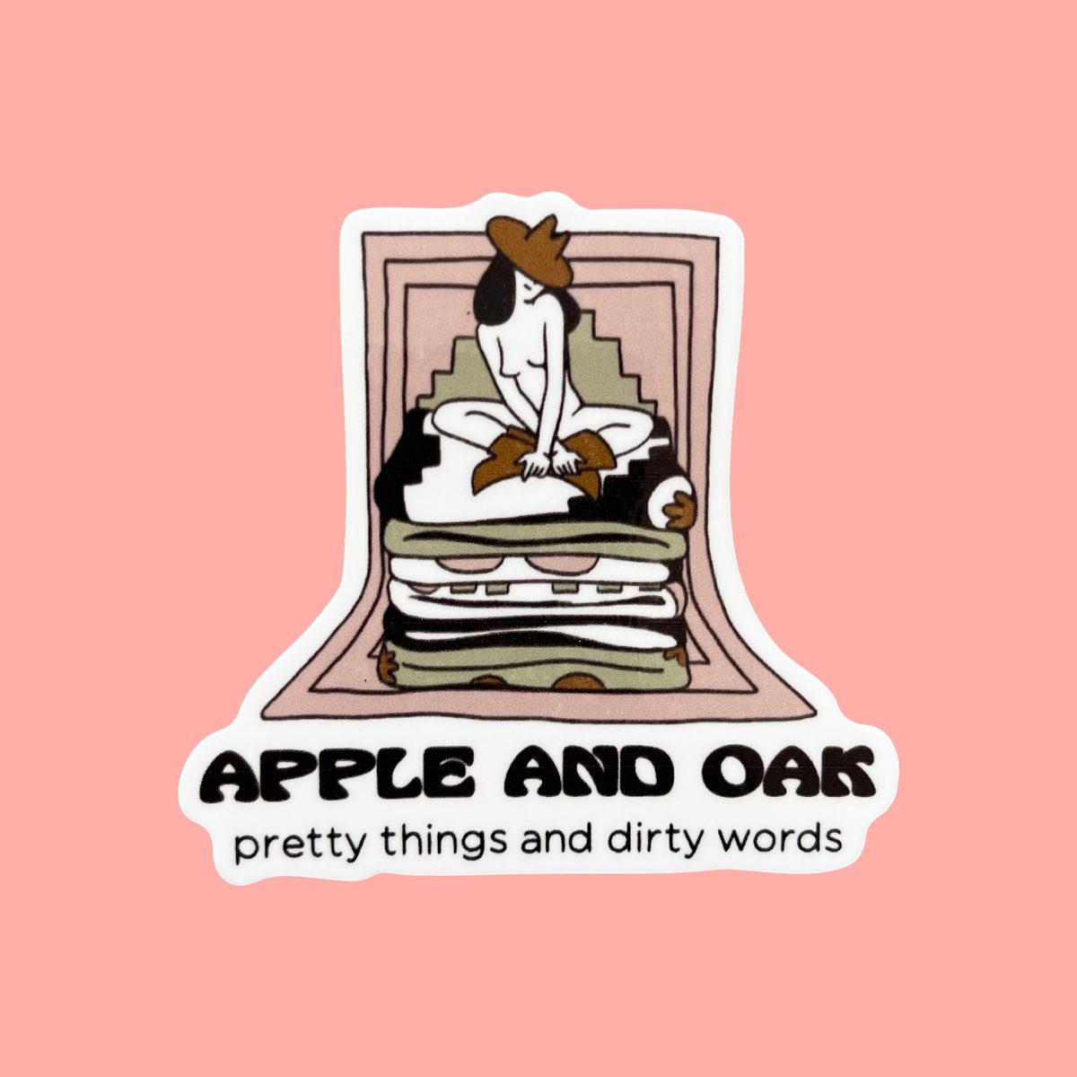 a&o pretty things & dirty words sticker