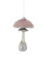 frosted mushroom ornament