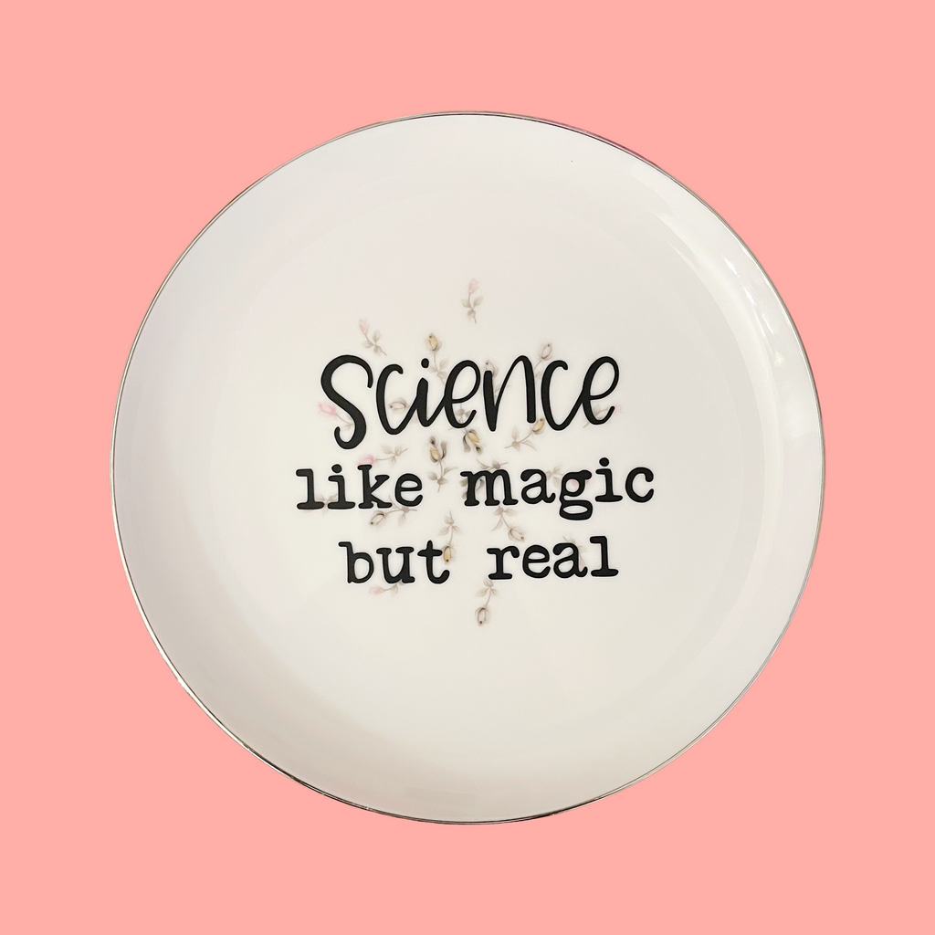 science like magic but real {medium} decorative plate 2