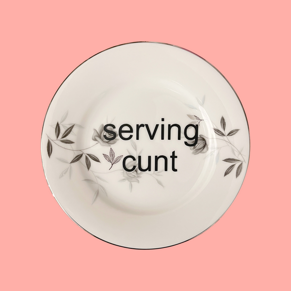 serving cunt {small} decorative plate 2