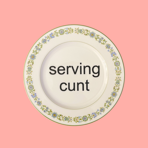 serving cunt {medium} decorative plate 2