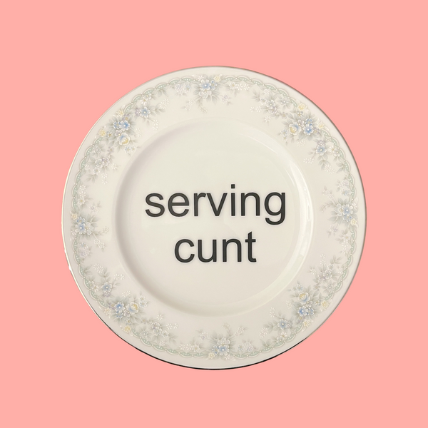 serving cunt {medium} decorative plate 1