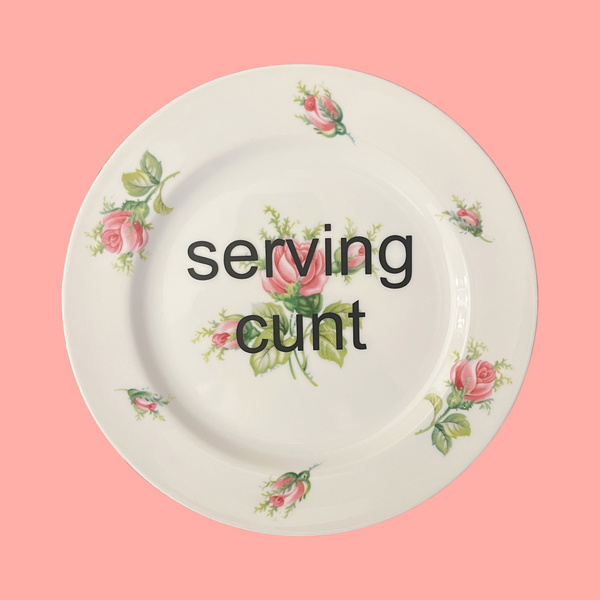 serving cunt {large} decorative plate 1