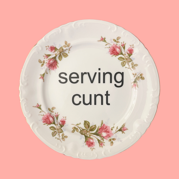 serving cunt {large} decorative plate 2