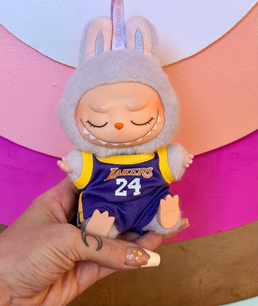 labubu purple & gold basketball jersey #24