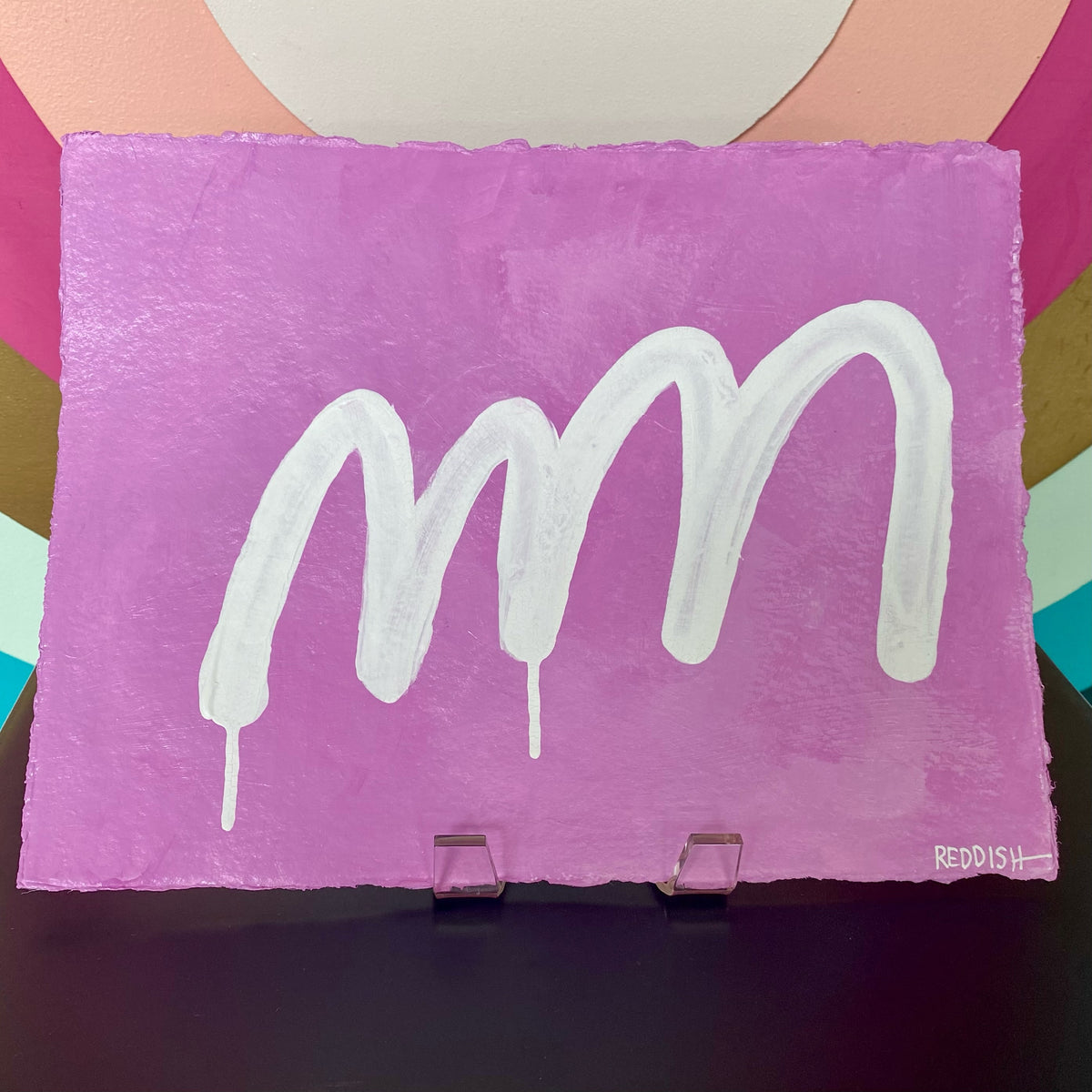 large squiggles on paper {original vicky reddish art}