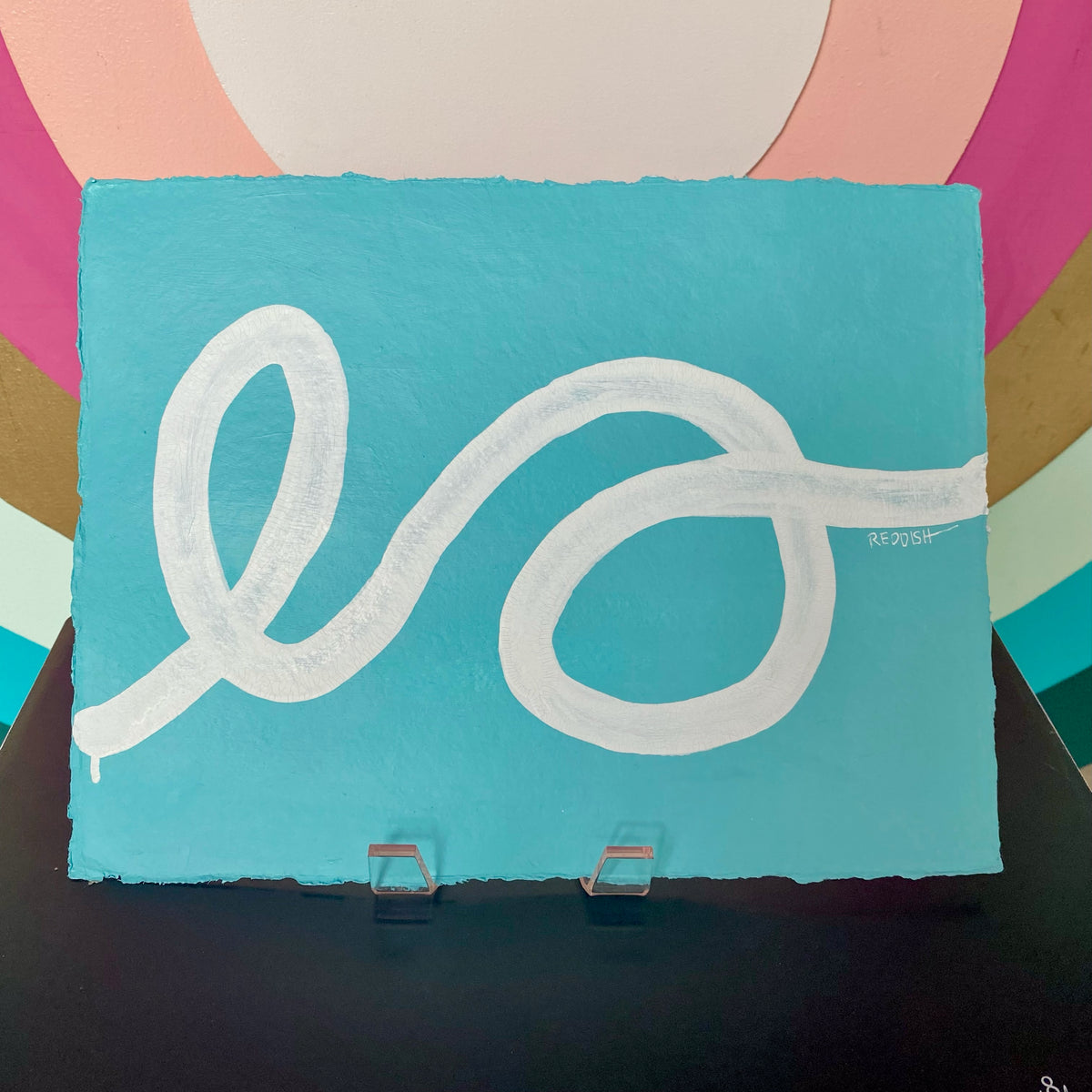 large squiggles on paper {original vicky reddish art}