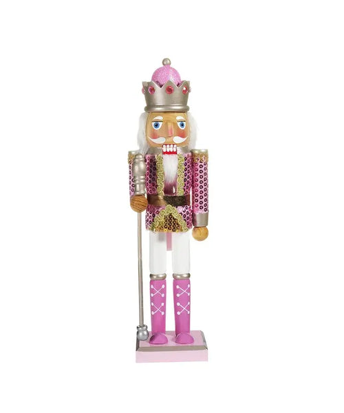 pink sequin nutcracker