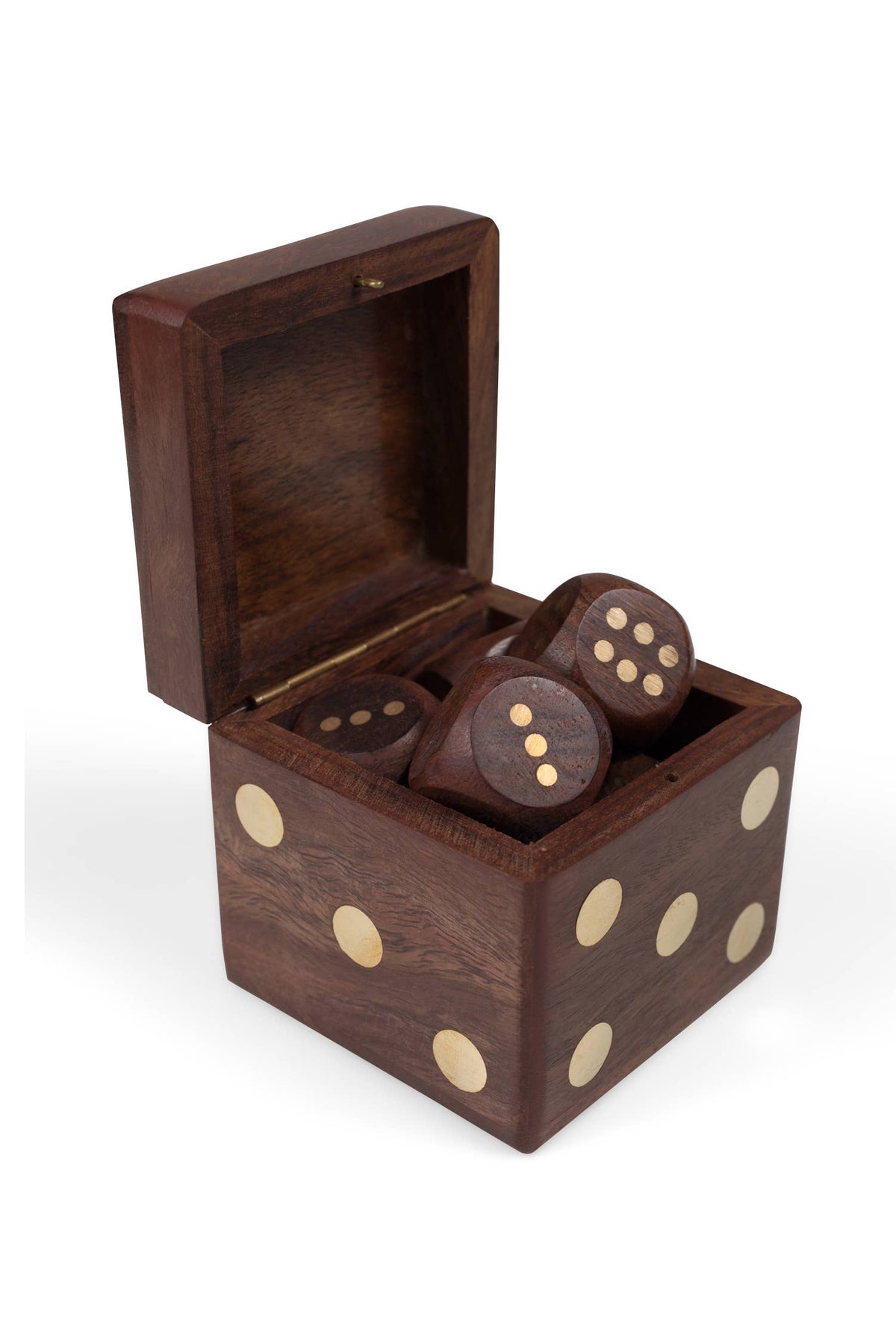 wooden dice box